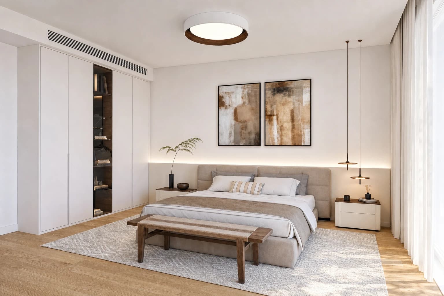 Bedroom & suite